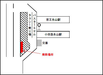 送迎バス乗り降り場所